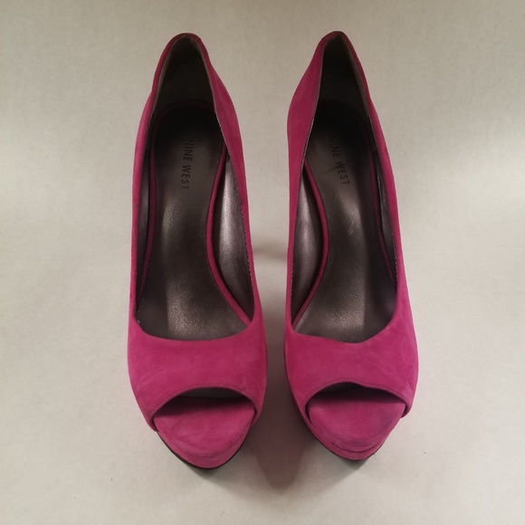 Nine West Shoes - Nine West suede peeptoe pumps (size 9)